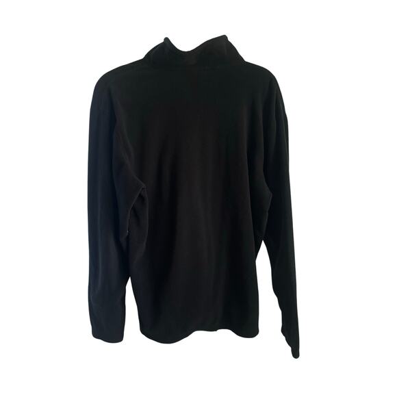 The North Face Men’s Medium Fleece Black Quarter Zip Winter Sweater Basic - Picture 2 of 6